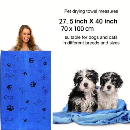 Pet bath towel quick drying and absorbent
