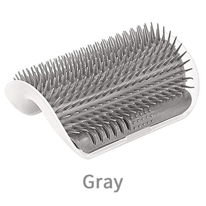 Corner Mounted Pet Grooming Massage Brush And Deshedder