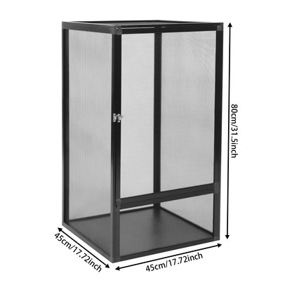 Reptile Habitat Terrarium Enclosed, Rectangular Freestanding