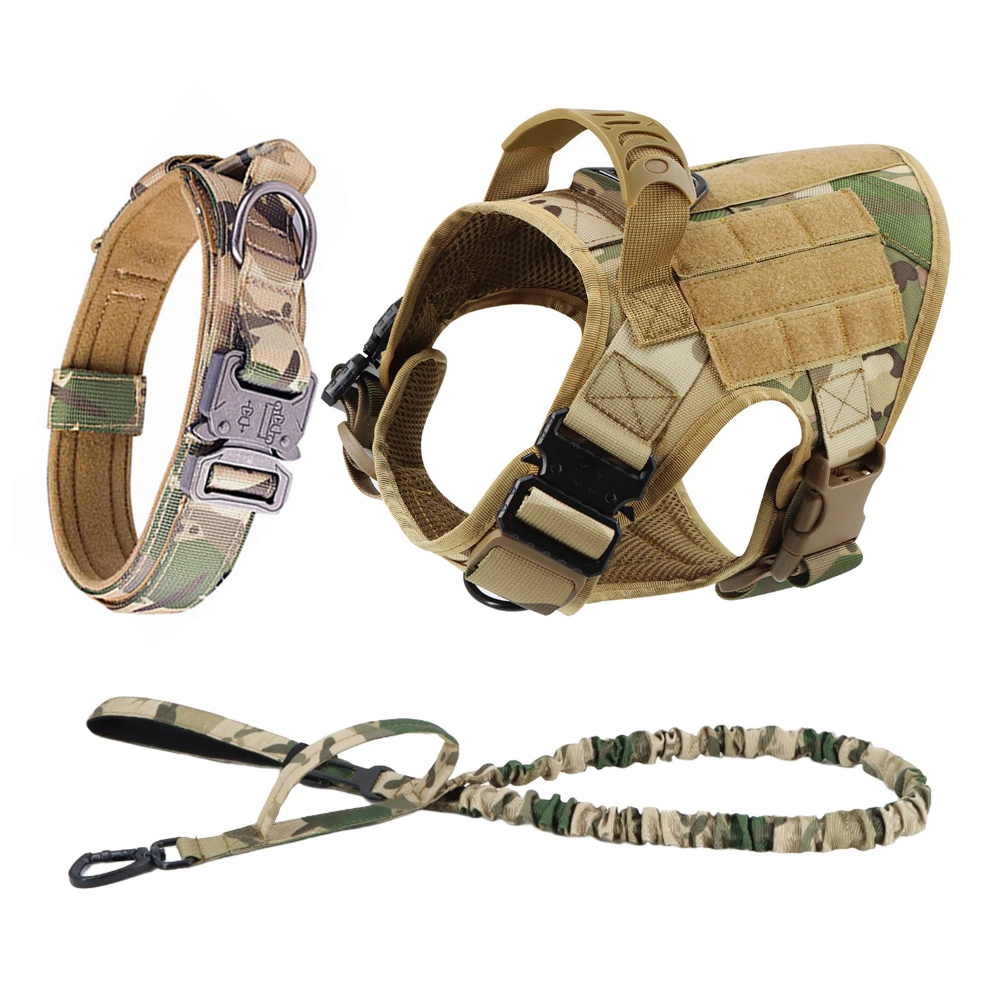 Large, Medium Dog Harness, Collar And Leash Set