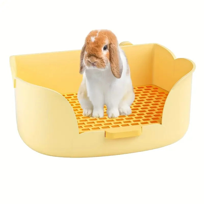 Large Rabbit Litter Box, Corner Toilet