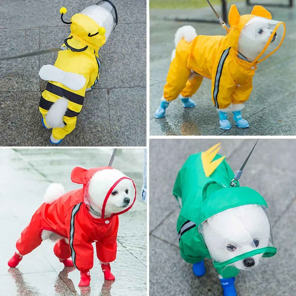 Dog Raincoat, Full Body Coverage, Reflective