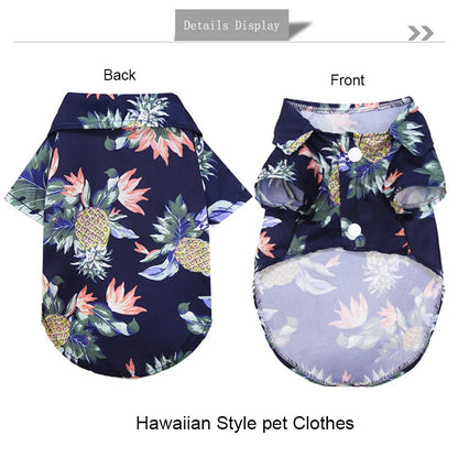 Hawaiian Style Dog Summer Clothing
