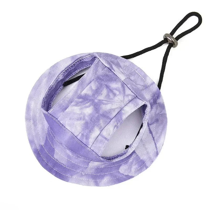 Outdoors Sun Hat with Ear Holes For Pets