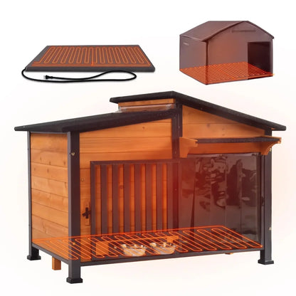 Heated Dog House, Insulated, Outdoor.