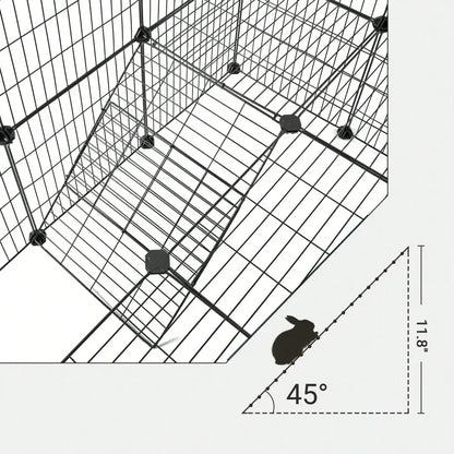 Small Animal Playpen, Zip Ties Included, Metal Wire