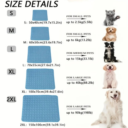 Dog Cooling Mat for Summer, Fits Bed, Floor