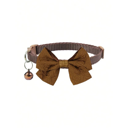 Bow-Knot Collar With Bell, Adjustable