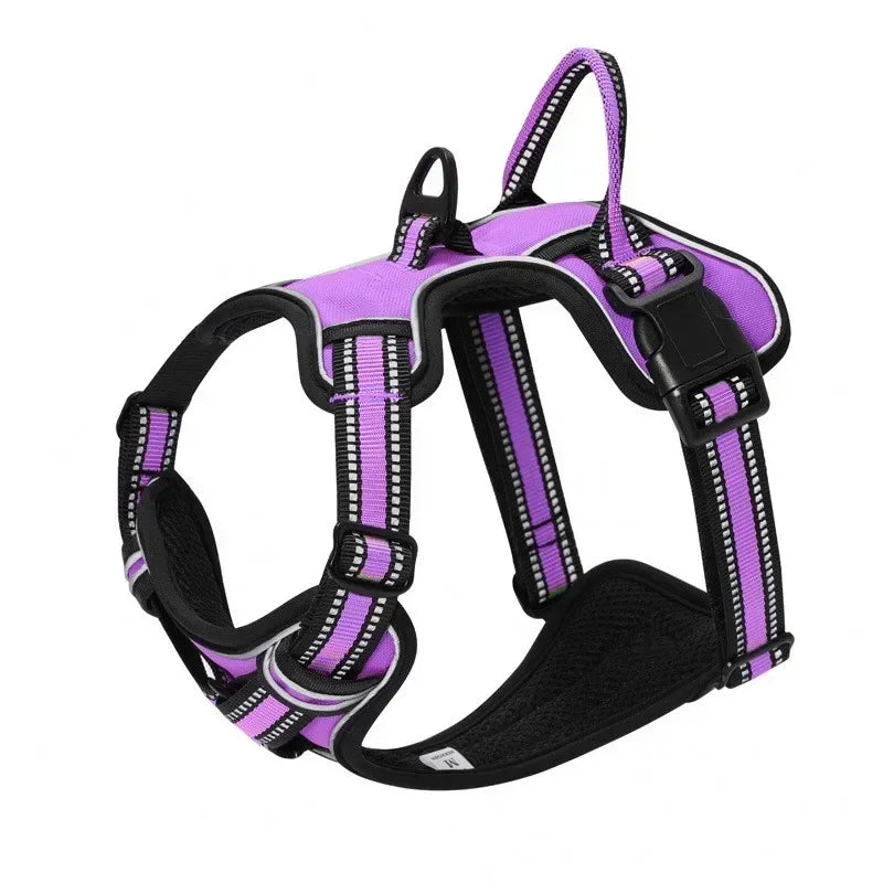 Nylon Dog Harness, Reflective, Breathable, No Pull