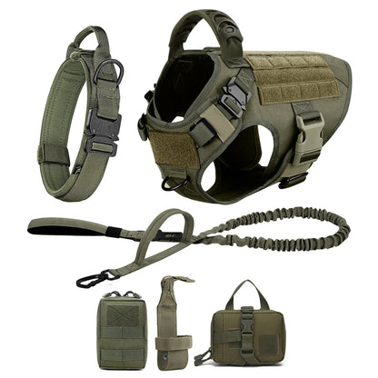 Large, Medium Dog Harness, Collar And Leash Set