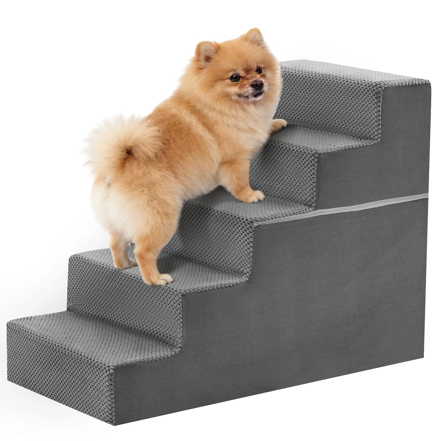 3-5 Step, Foam Dog Stairs, Indoors, Non-Slip