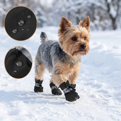 X-Small Dog Shoes Waterproof for 3-4 lb Dogs,