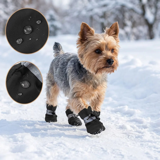 X-Small Dog Shoes Waterproof for 3-4 lb Dogs,