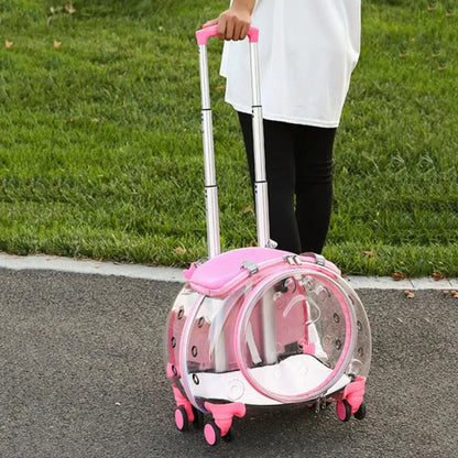 Portable Pet Trolley Case for Cats/ Small Dogs