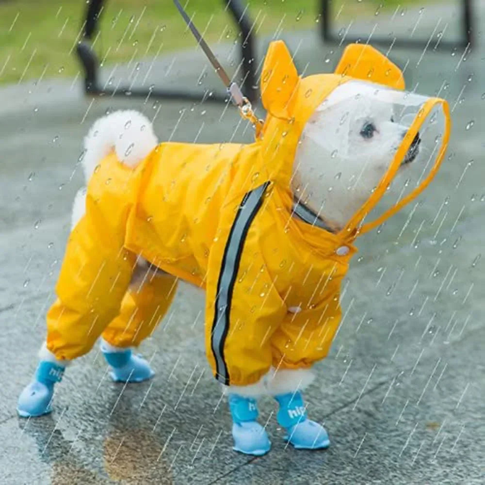 Dog Raincoat, Full Body Coverage, Reflective