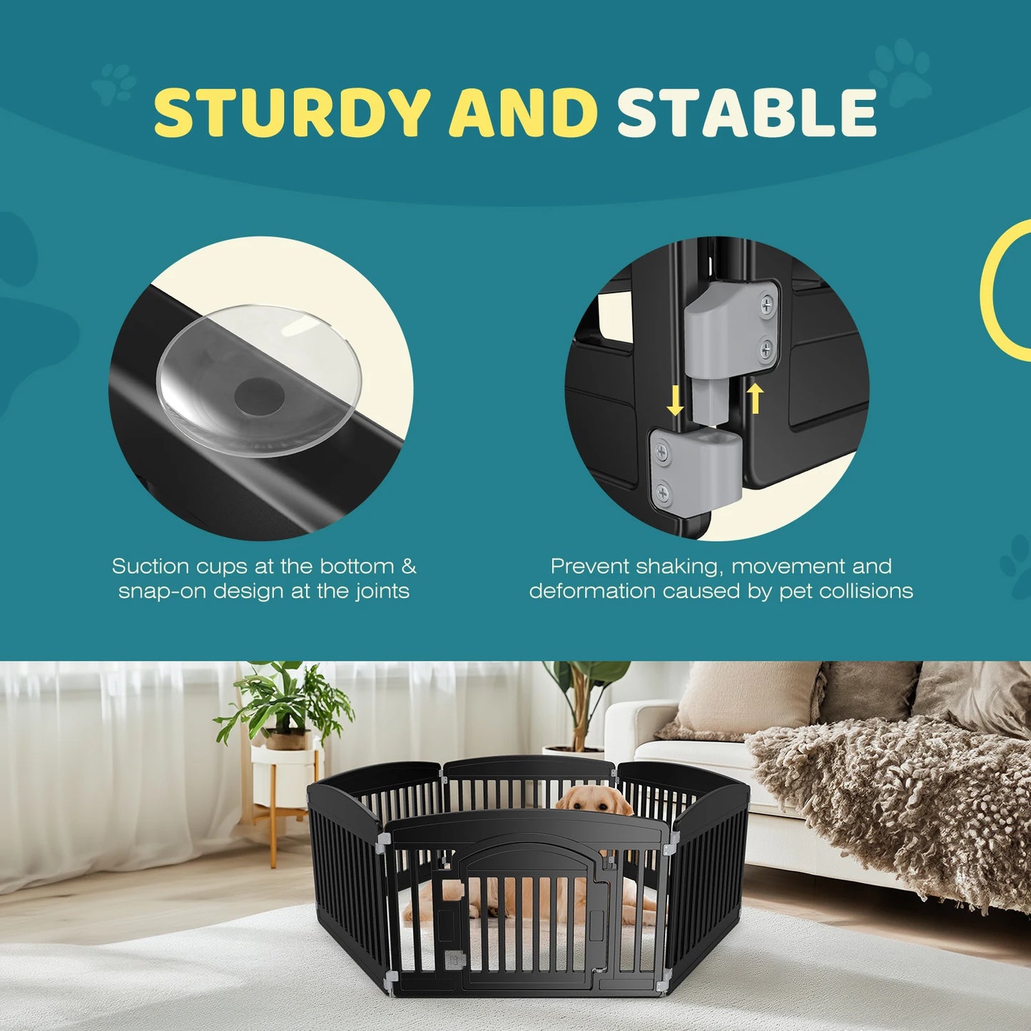 Dog Playpen, Expandable, Folding, Portable