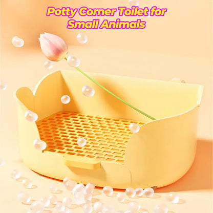 Large Rabbit Litter Box, Corner Toilet