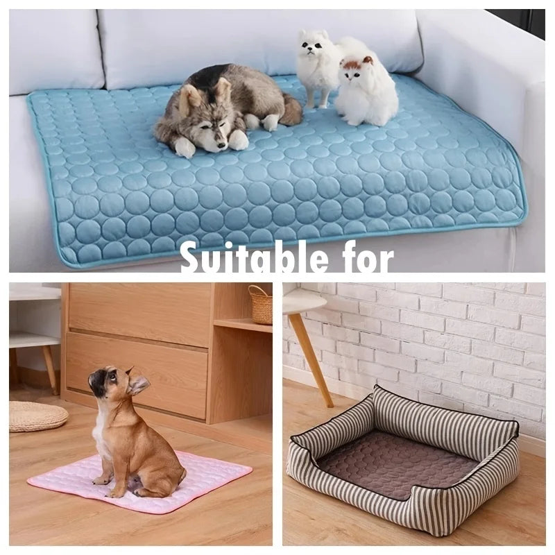 Dog Cooling Mat for Summer, Fits Bed, Floor