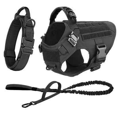 Large, Medium Dog Harness, Collar And Leash Set