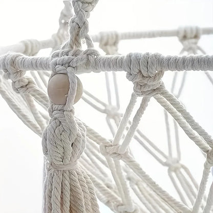 Large Hand-woven Cotton Rope Hammock