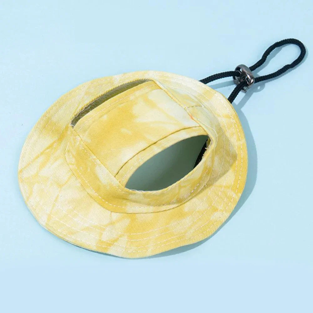 Outdoors Sun Hat with Ear Holes For Pets