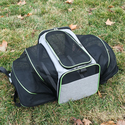 Pet Carrier Foldable Expandable Bag Mesh Breathable Handheld