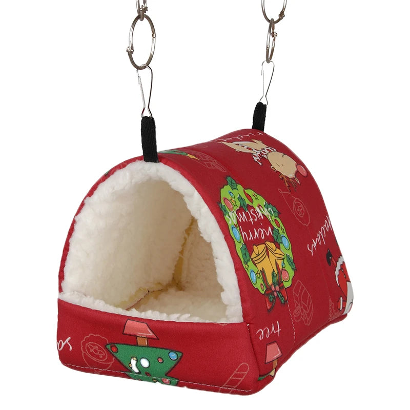 Hanging, Enclosed, Hammock Bed For Hamsters, Other Small Animals