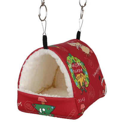 Hanging, Enclosed, Hammock Bed For Hamsters, Other Small Animals