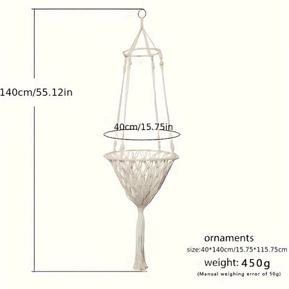 Large Hand-woven Cotton Rope Hammock