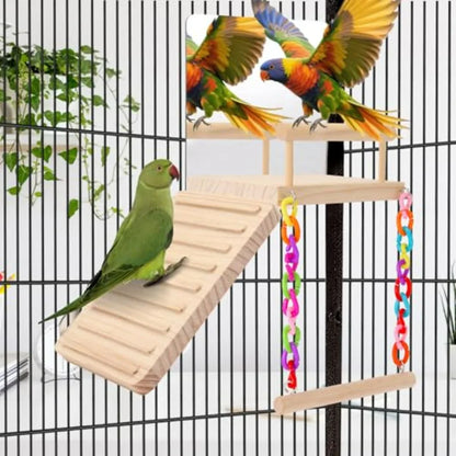 Bird Accessories, Mirror, Perch, Climbing Ladder, Swing