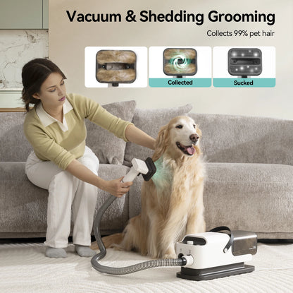Vacuum Cleaner & Hair Dryer, Pet Grooming Tool Set