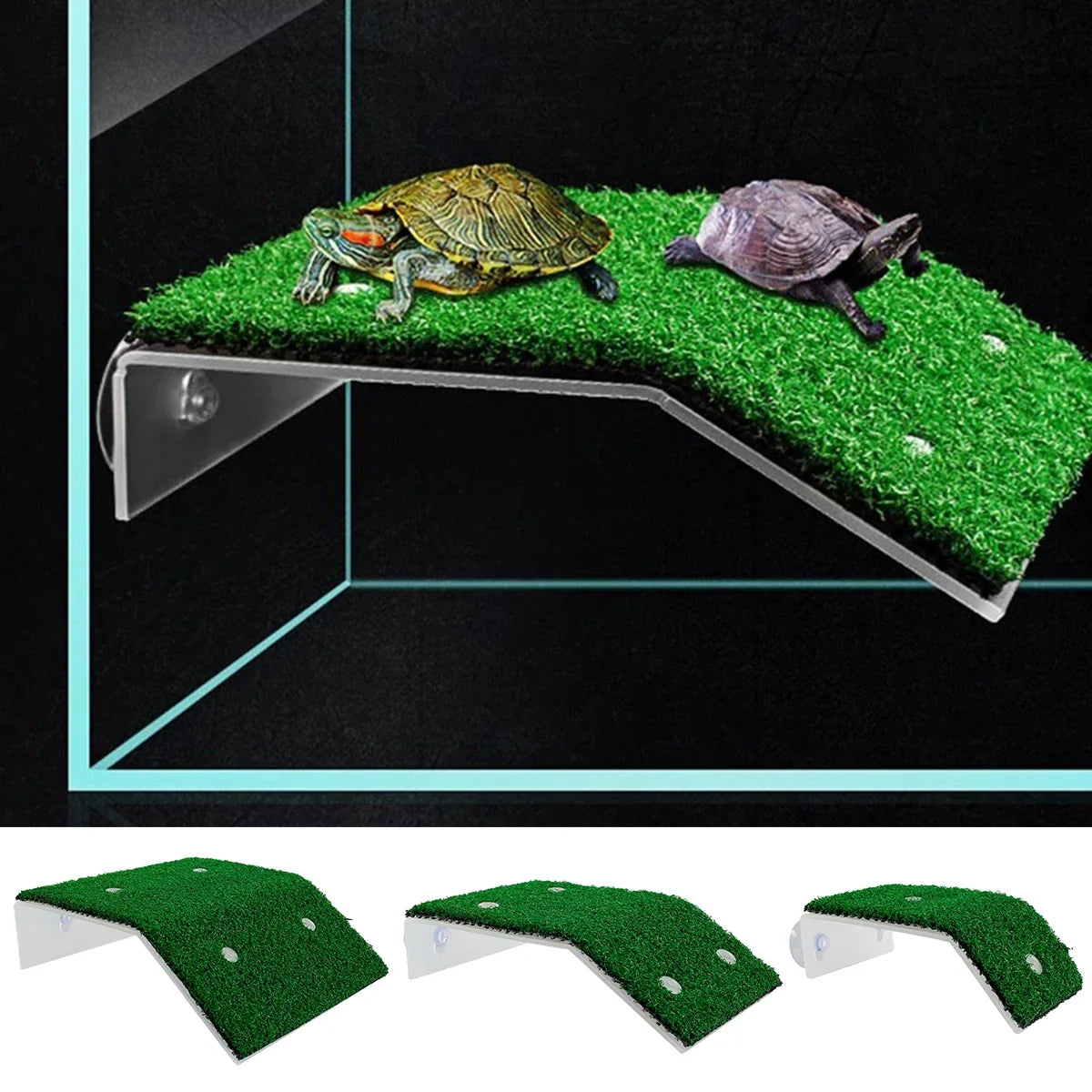 Turtle Climbing Basking Platform with Suction Cups for Aquarium