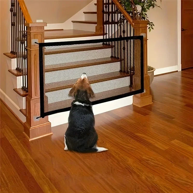 Heavy Duty Dog Barrier Gate with Hooks Indoor