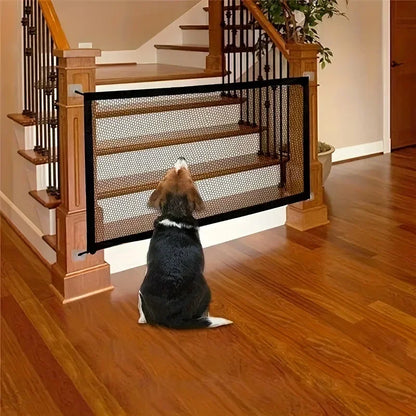 Heavy Duty Dog Barrier Gate with Hooks Indoor