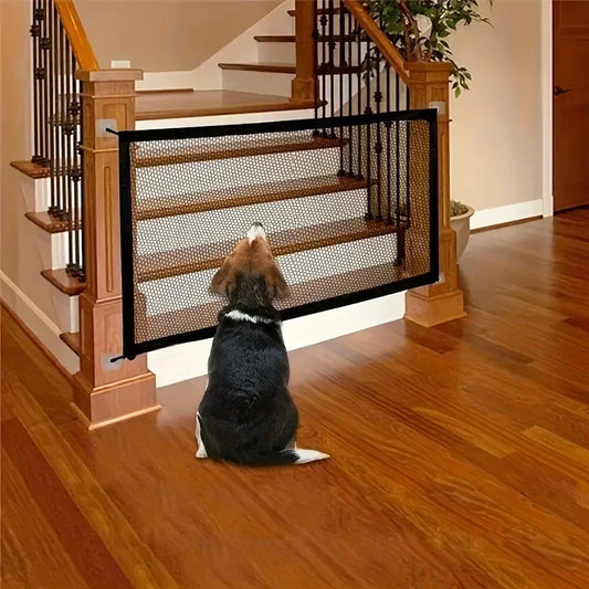Heavy Duty Dog Barrier Gate with Hooks Indoor