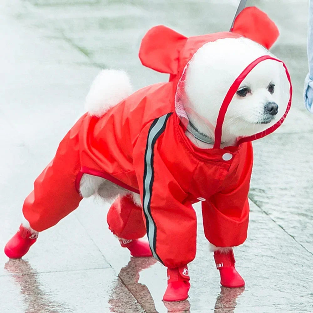Dog Raincoat, Full Body Coverage, Reflective