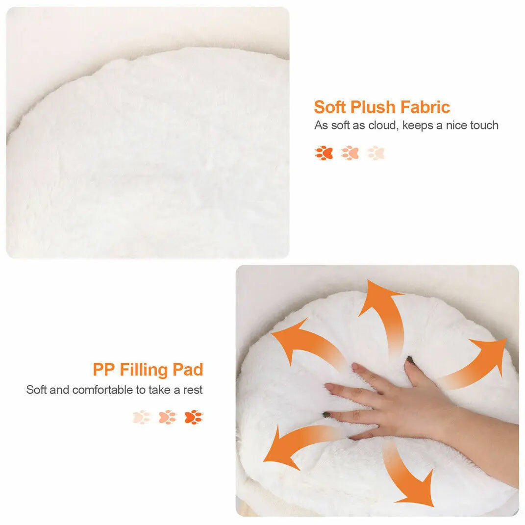 Nesting Chair Bed,  Wood Legs, Washable Cushion Pad