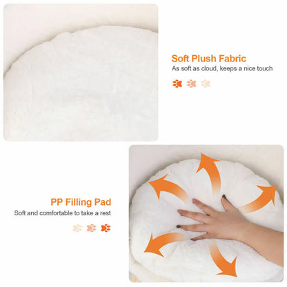 Nesting Chair Bed,  Wood Legs, Washable Cushion Pad