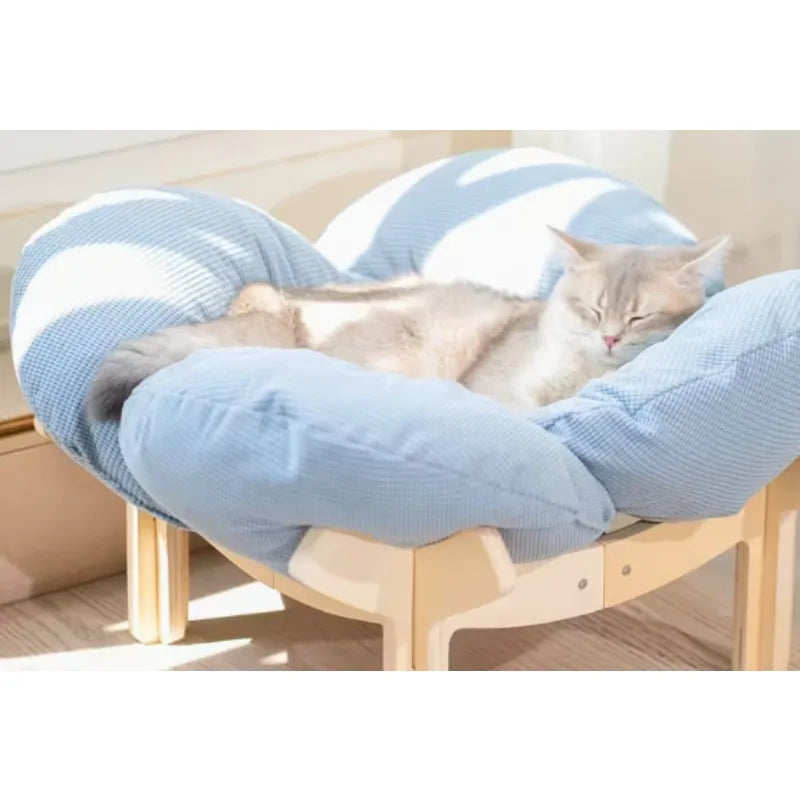 Comfortable Pet Sofa for Cats And Small Dogs, Wooden Legs