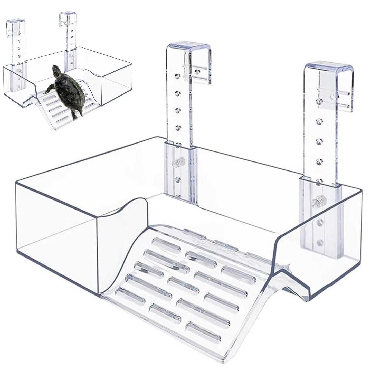 Floating Turtle Basking Platform, Transparent