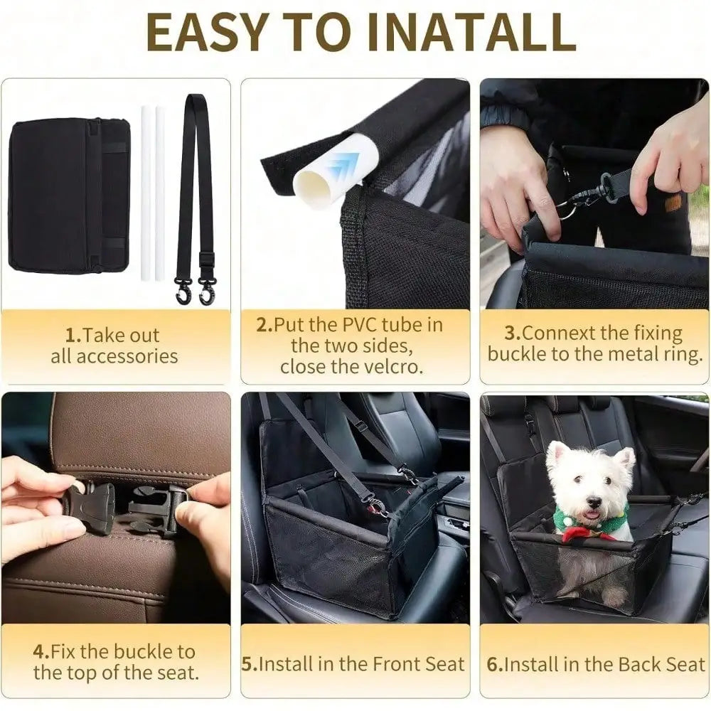 Breathable Pet Car Seat Adjustable Safety Belt