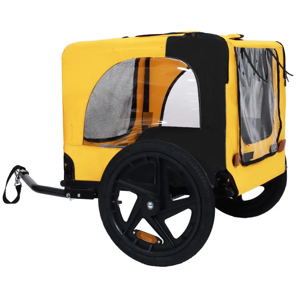 Dog Trailer for Bicycle, Easy Folding Frame,