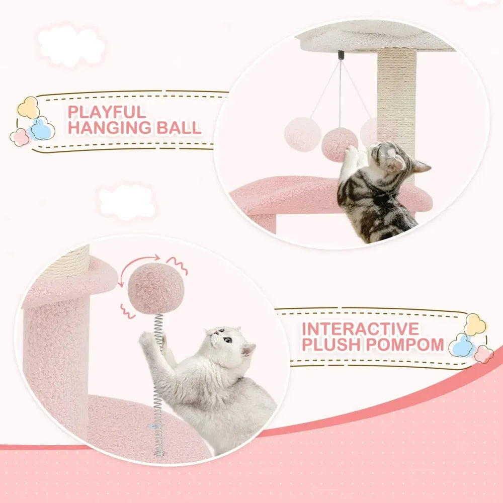 Cat Tower, Activity Tree For Indoor Cats, Cozy Condo
