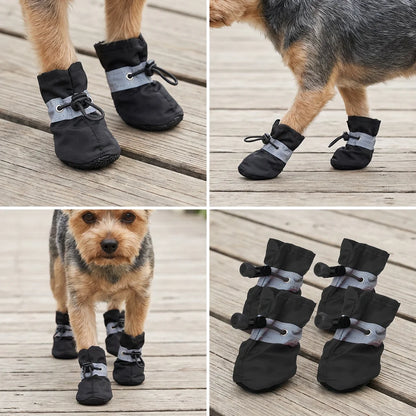 X-Small Dog Shoes Waterproof for 3-4 lb Dogs,