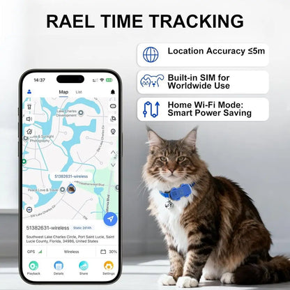 GPS Location Tracker for Pets with Smart Alerts