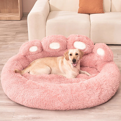 Fluffy Dog Bed Winter Warm Large Pets