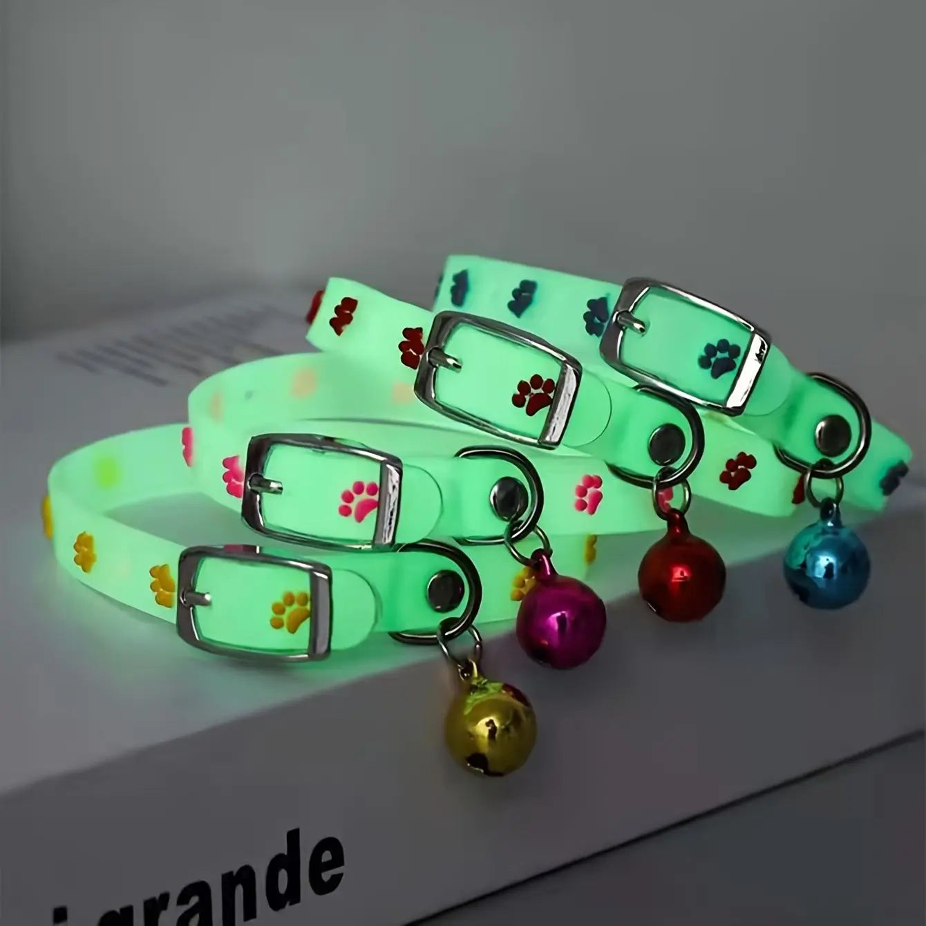 Luminous Cat Collar with Bell