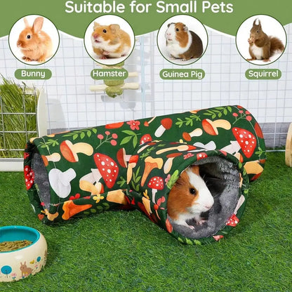 3 Way Foldable Guinea Pig Tunnel, Hideout Toy