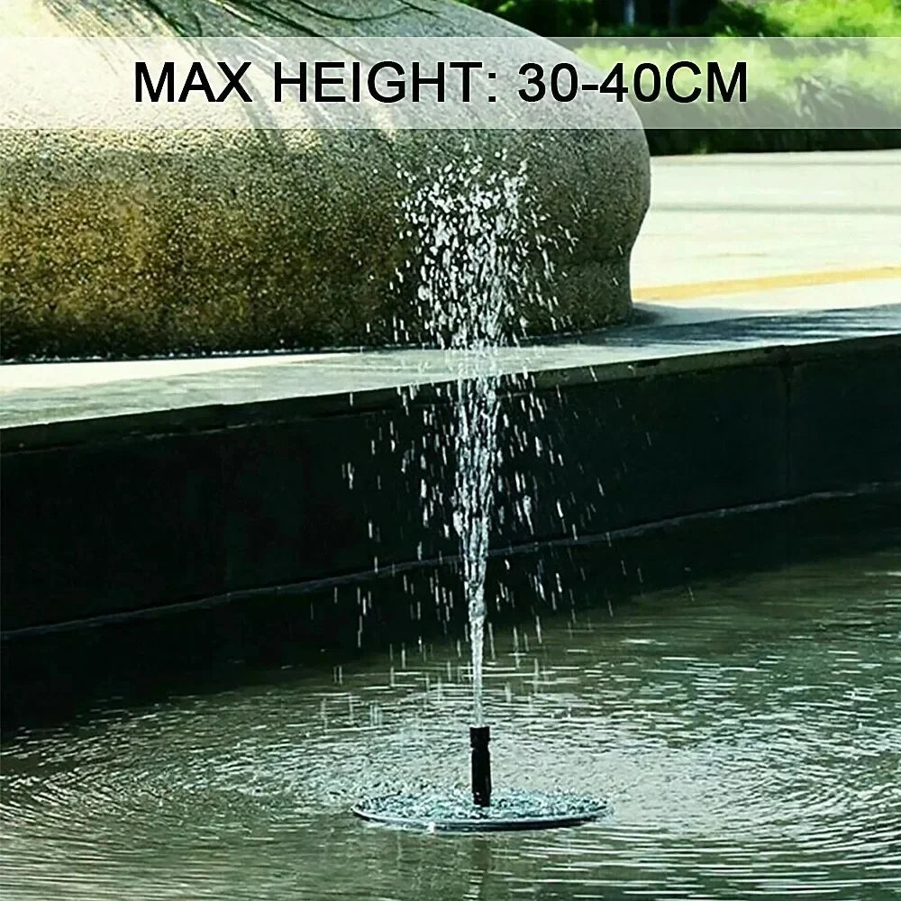 Solar Fountain Pump Bird Baths, Pool, Pond Decor