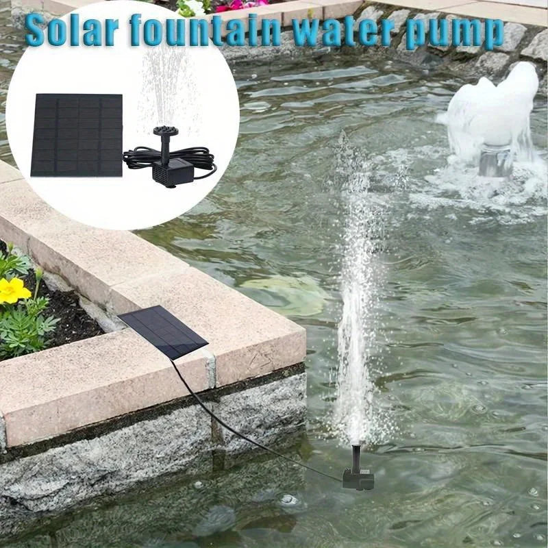 Bird Bath, Garden Waterfall, Floating Pump, Solar Fountain
